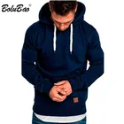 Мужской свитшот с капюшоном BOLUBAO, Повседневная Толстовка с длинным рукавом, Брендовые однотонные толстовки для весны и осени