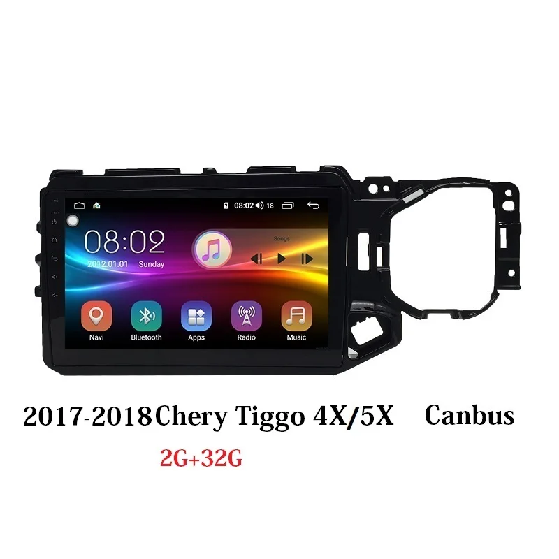 Tiggo 4X/5X Android 9,0 8-ядерный ips Экран радио Карро автомобили навигационная система для- Защитные чехлы для сидений, сшитые специально для Chery Tiggo 4X/5X - Цвет: RAM 2G ROM 32G CAN