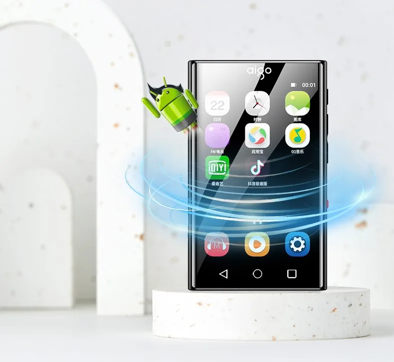 Полноэкранный mp3-проигрыватель AIGO M2PRO MP4 Wi-Fi Bluetooth MP5 Walkman сенсорный HD-экран для