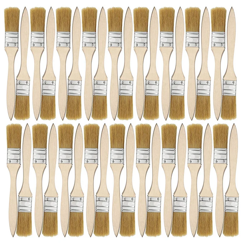 Big deal 36 Pack of 1 Inch (24mm) Paint Brushes and Chip Paint Brushes for Paint Stains Varnishes Glues and Gesso