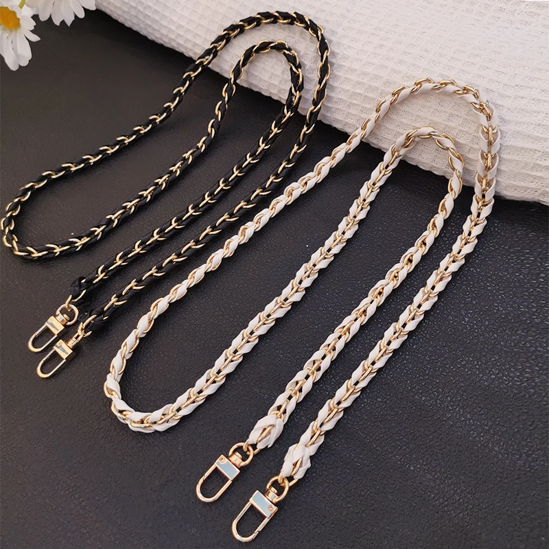 

Mobile phone lanyard messenger shoulder lanyard metal leather small fragrance pendant mobile phone case detachable bag sling