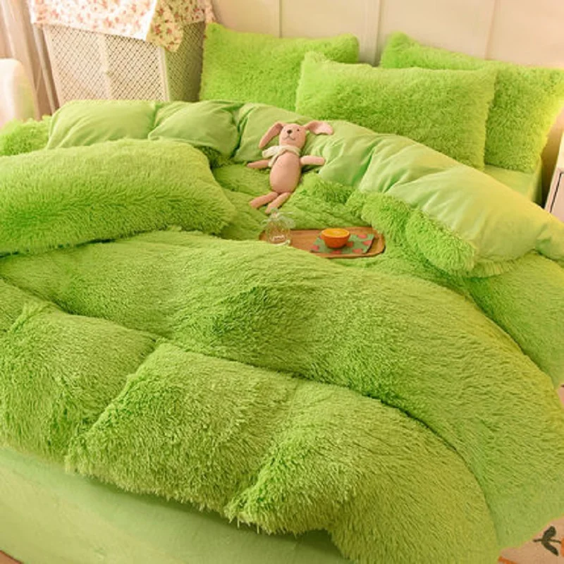 Дропшиппинг теплый коралловый бархатный розовый комплект из четырех предметов