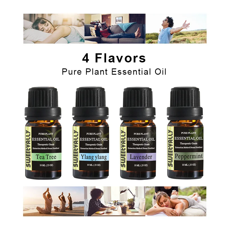 4 шт. Эфирное Масло Премиум ароматерапия чистые натуральные растения