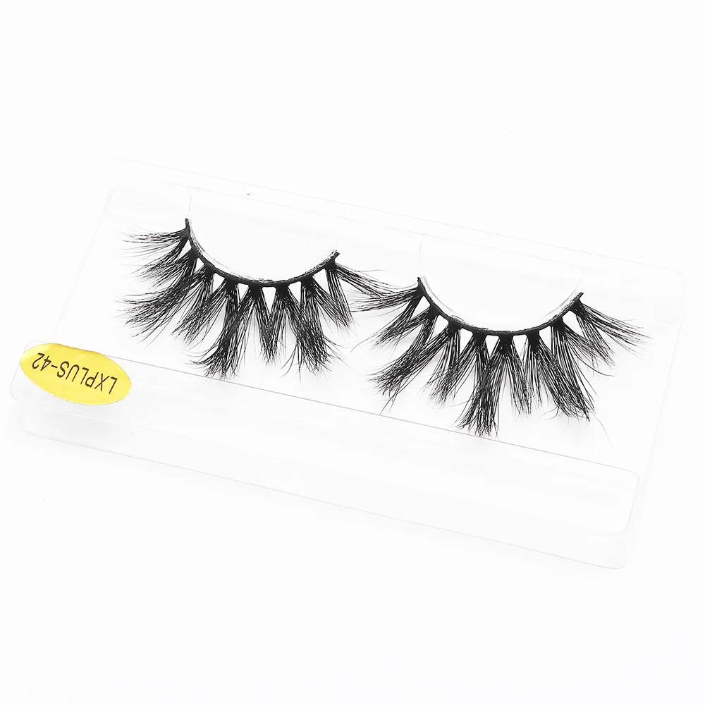 

Eyelashes 5D Mink Eye Lashes Fluffy Cross Thick Volume Dramatic Full Mink False Eyelashes Eyelash Packaging Box Makeup