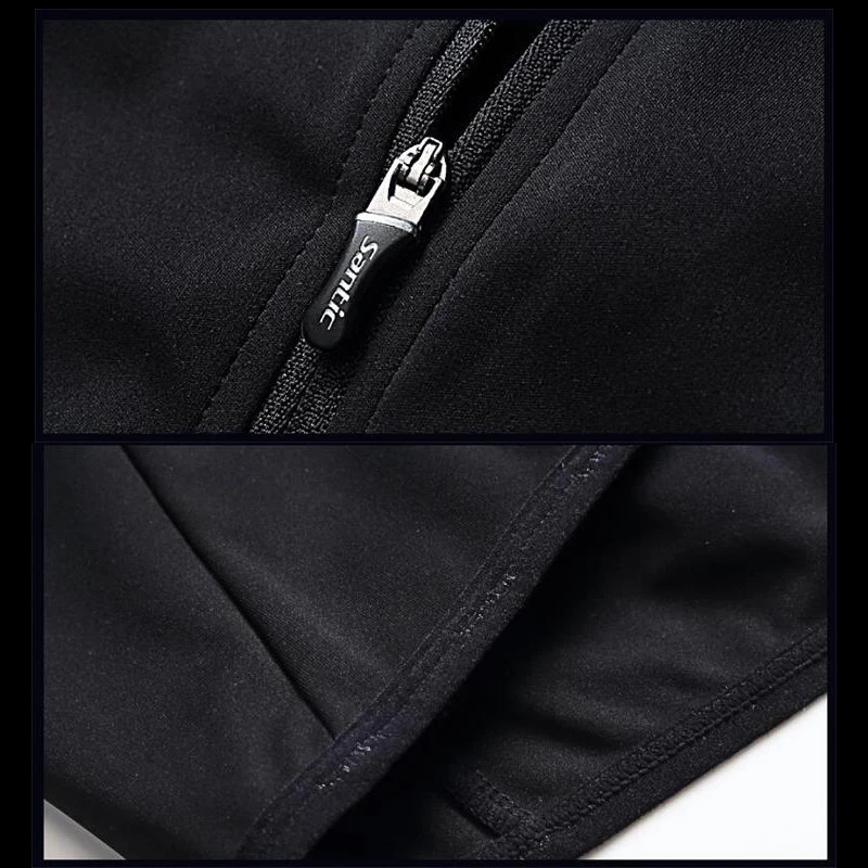 Santic Мужская велосипедная куртка без рукавов ветрозащитная теплая одежда