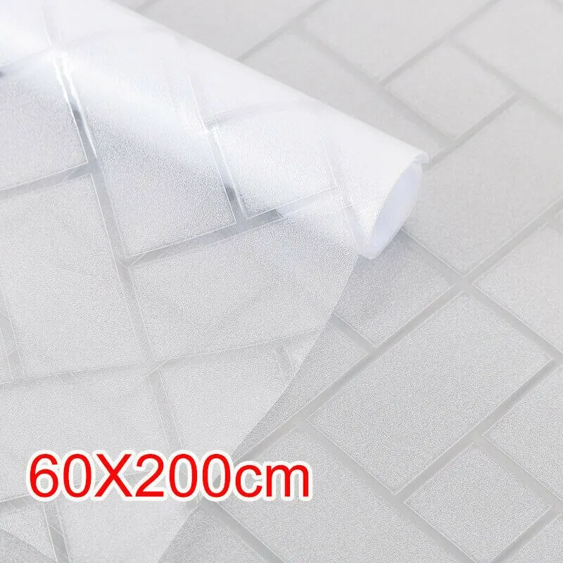 

Glass Film Frosted Window Film Self-adhesive Glass Sticker PVC Private Heat Control For Bathroom Home Office Decoration