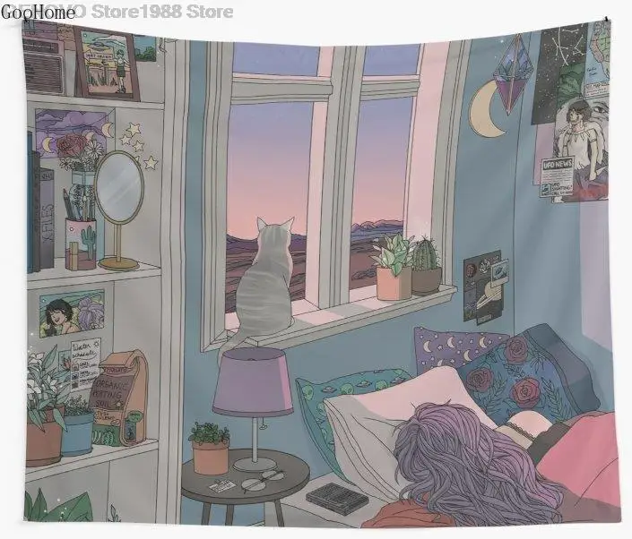 

Am frühen Morgen Wandteppich Abdeckung Strand Handtuch Decke Picknick Yoga Matte Hause Dekoration