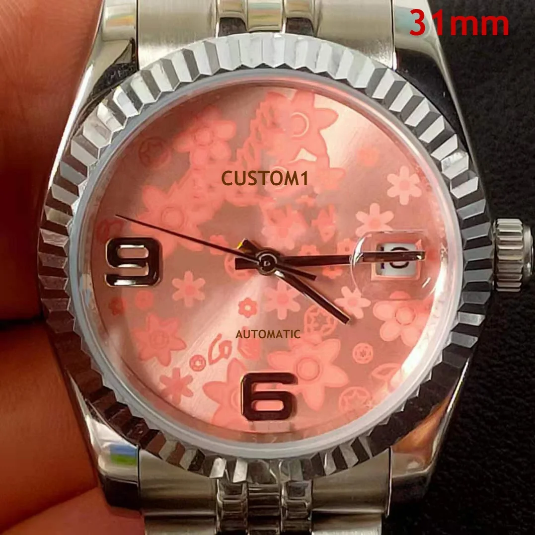 

36mmBig brand high quality ladies watch automatic mechanical white dial imported 316L stainless steelB12633000