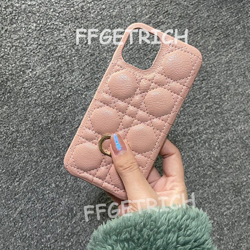 

С брендовым чехлом, роскошный кожаный чехол для телефона из овечьей кожи, чехлы для Iphone 12, 11 Pro Max, чехол для 7, 8 Plus, чехол X, XS, аксессуары с надпи...