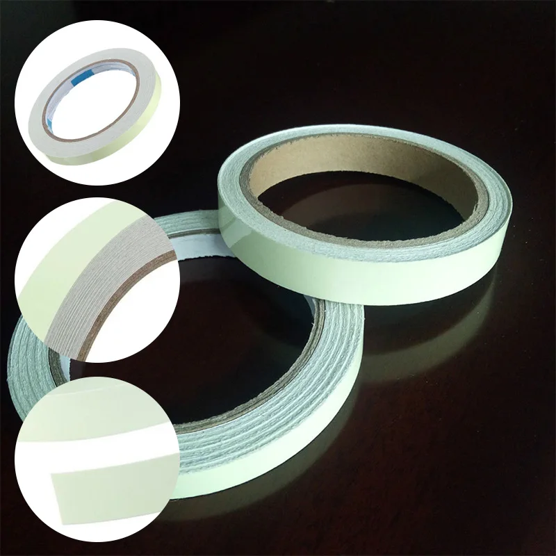 3 м светящаяся флуоресцентная Ночная самоклеящаяся зеленая светится в темноте