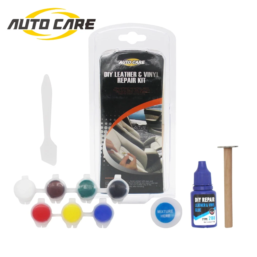 

Профессиональный DIY кожаный виниловый Ремонтный комплект для пальто с отверстиями для царапин ремонт инструментов с тканью