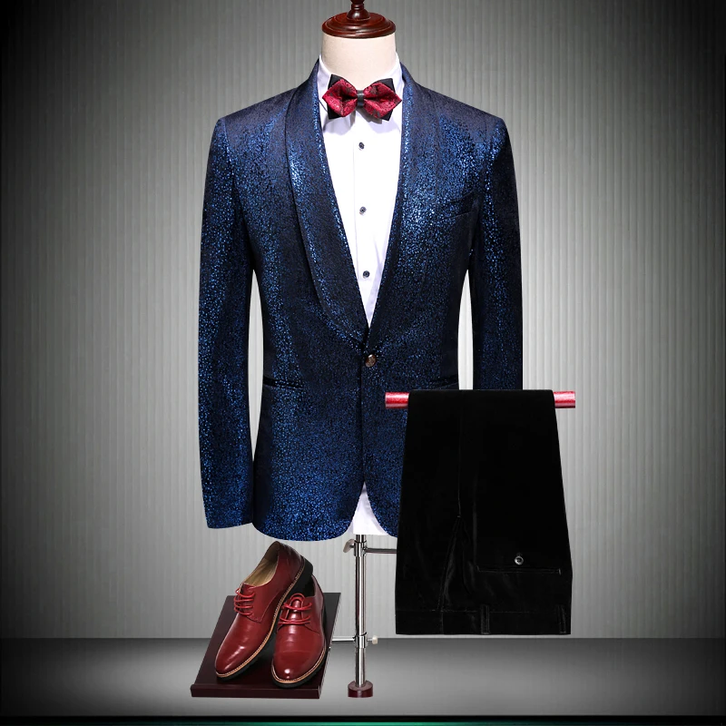 

Костюм мужской классический из 2 предметов, пиджак и брюки, приталенный дизайн, пиджак для делового банкета, свадебные костюмы