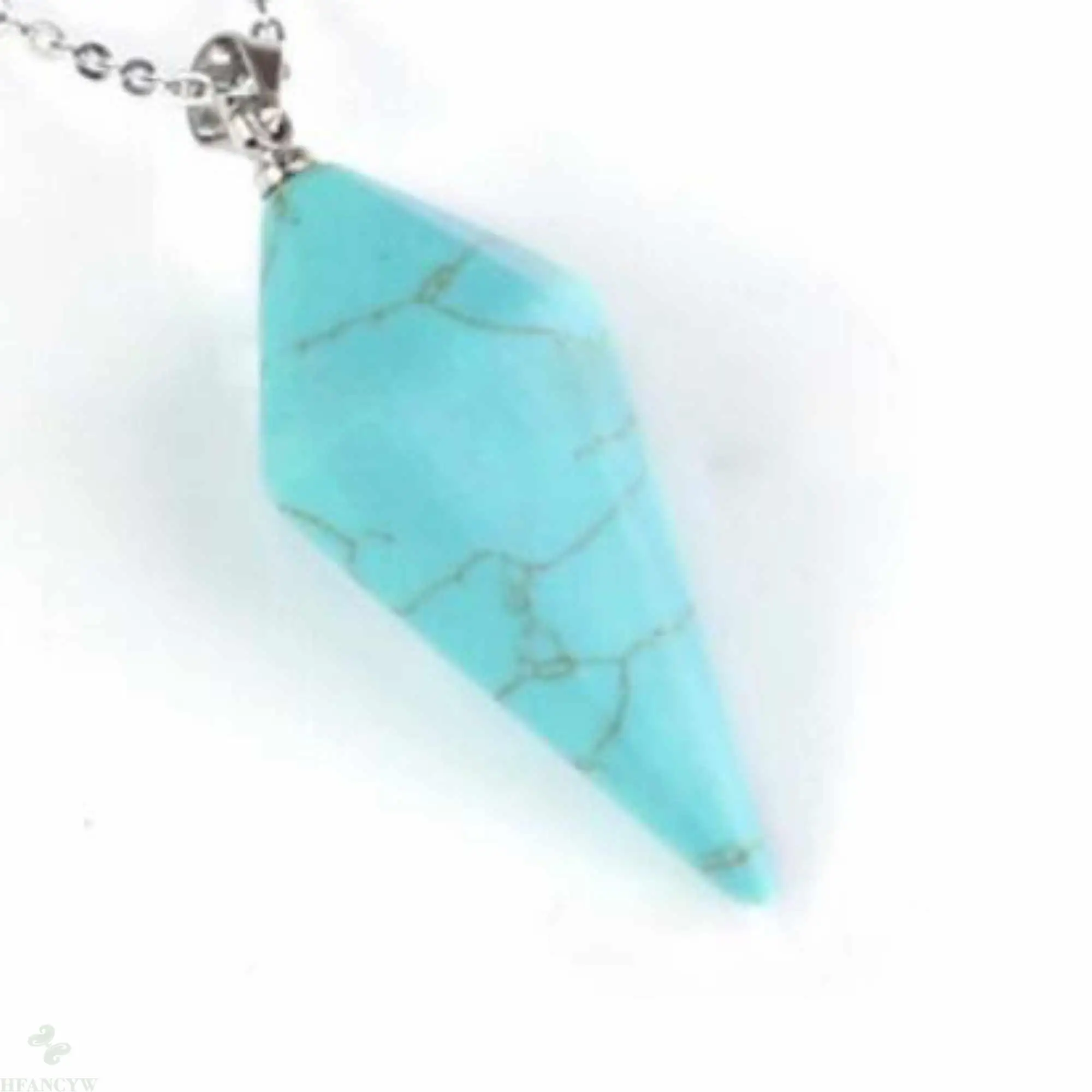 

Natural Turquoise rhombus gemstone pendant necklace gift Meditation Gift Bohemia Inspiration Elegant Calming Thanksgiving Day