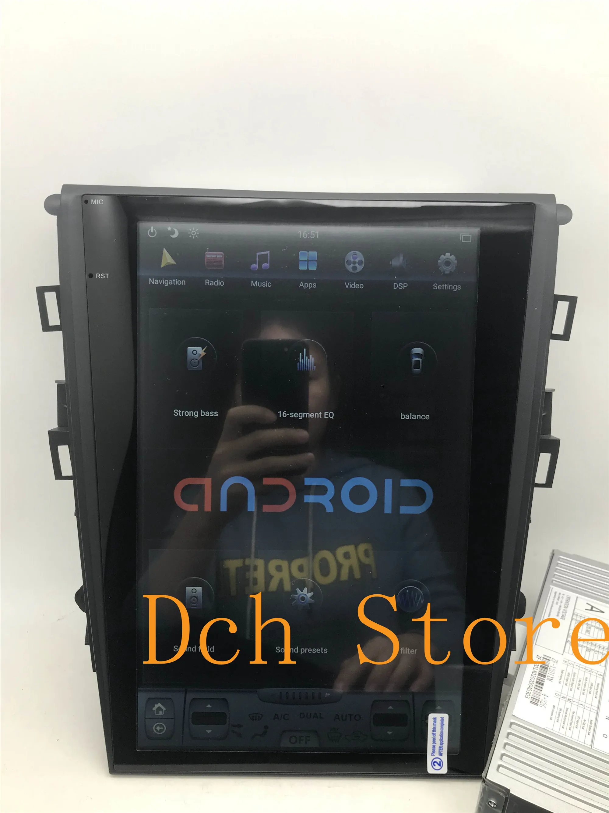 12 1 ''вертикальный автомобильный DVD плеер в стиле tesla Android 9 0 GPS навигация для Ford