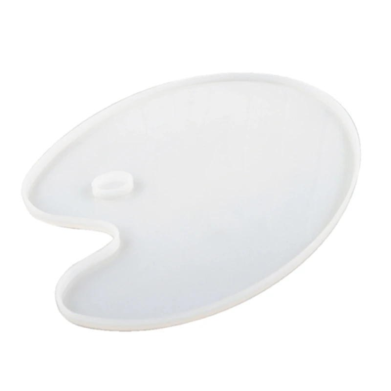 

Paint Palette Resin Casting Mold 10 x 8 Inches Oval shape Art Palette Resin Mold