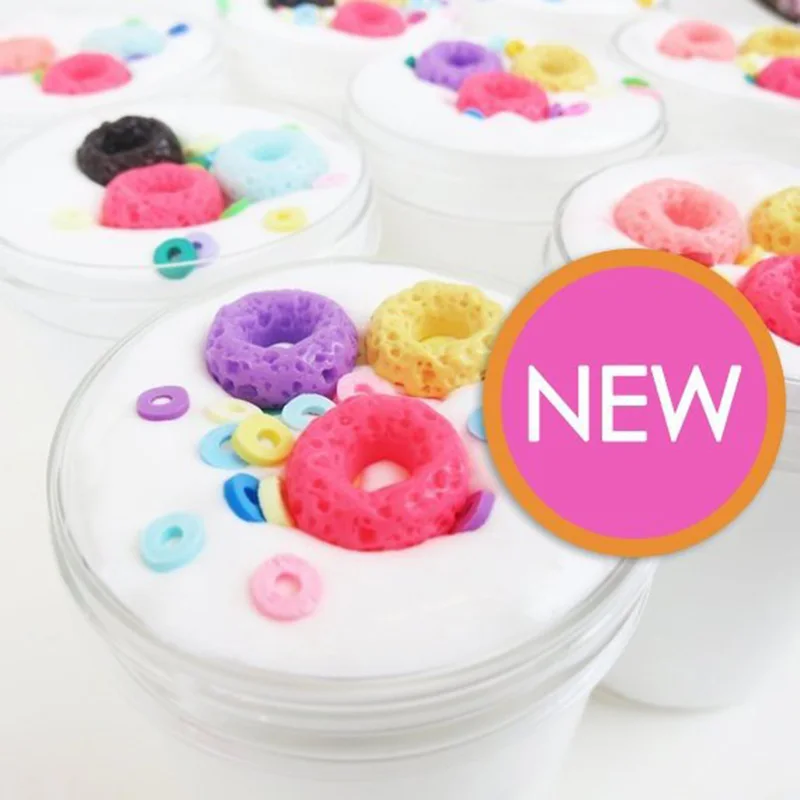 Новинка 2019 ароматизированный пушистый пончик слайм Сжимаемый смешная конфета