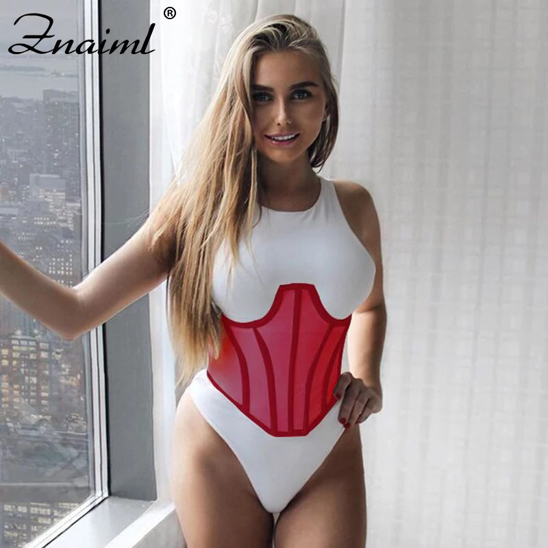 

Znaiml Corset For Women Patchwork Slim Strapless Sexy Top Backless Ladies Top Summer Casual Back Bandage Streetwear Belt Shaper