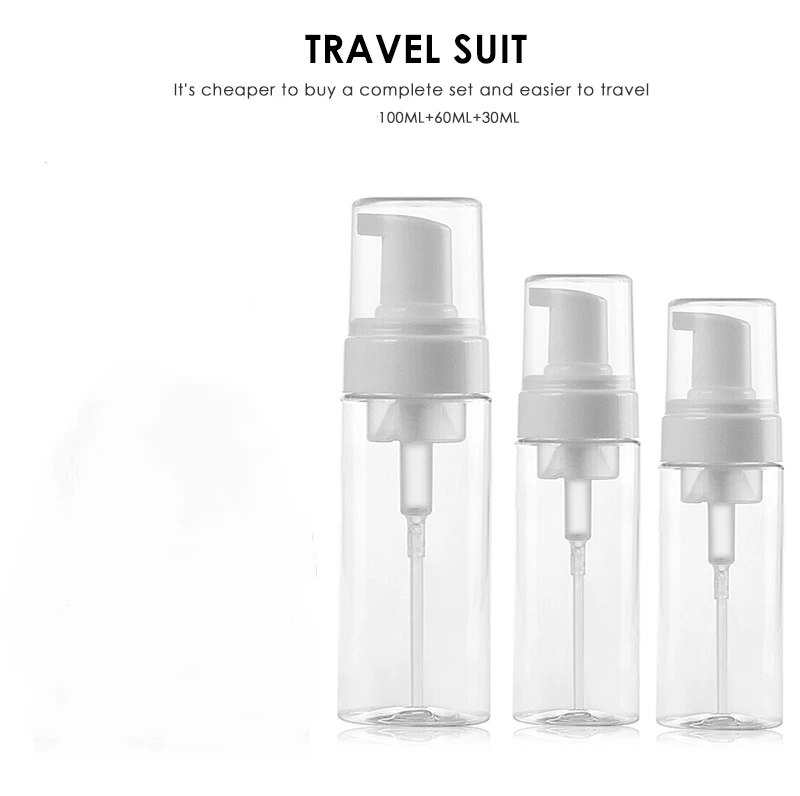 Convenient Mini Skin Care Bottle Plastic Transparent Small Empty Spray Bottle for Make Up and Skin Care Refillable Travel Use