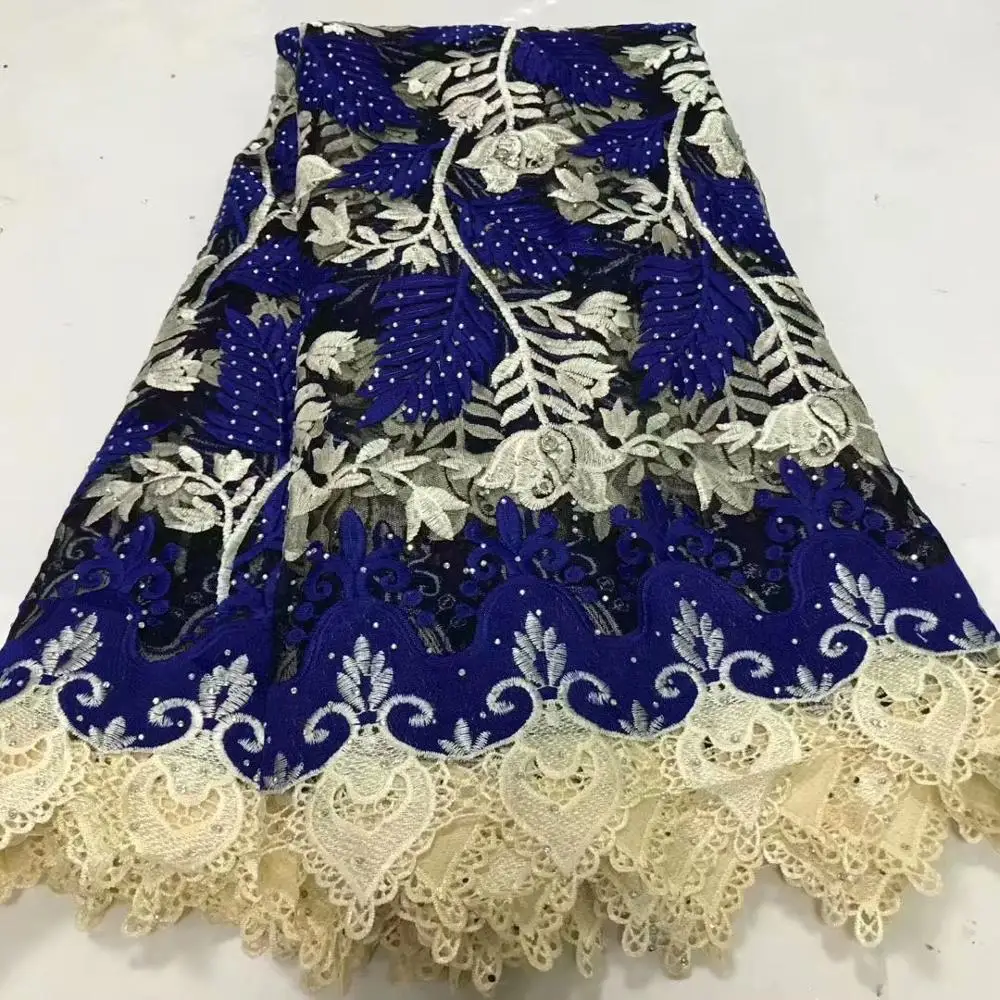 

Amazing Embroidery African Tulle lace Material French Net Lace Fabric For Evening Dress VRN334(5Yards/Lot)