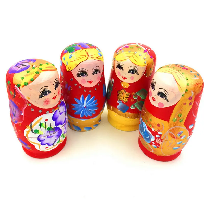 Деревянные игрушки матрешки пятислойные картины русские деревянные куклы для