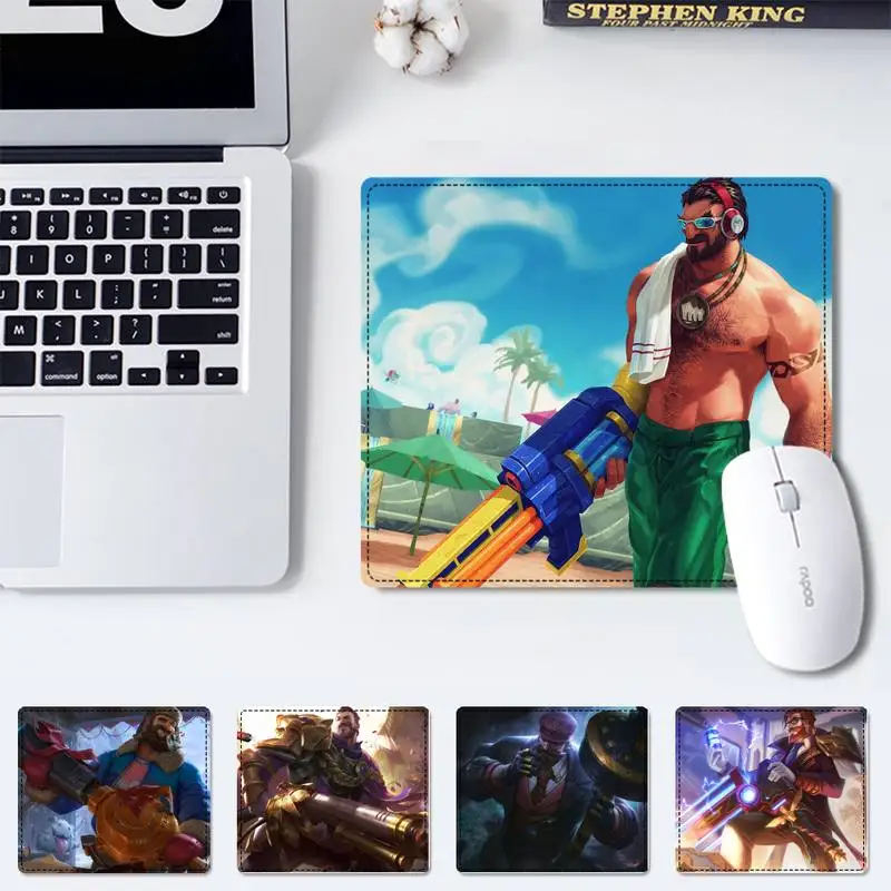 

Cartoon League of Legends Graves office Pad Keyboard Mat Desk Durable Desktop Mousepad Rubber Gaming Small Mouse Pad Mouse Mat