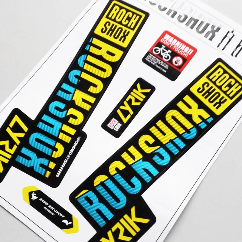 2018 rockshox лирик горный велосипед передний наклейки на вилке передняя вилка