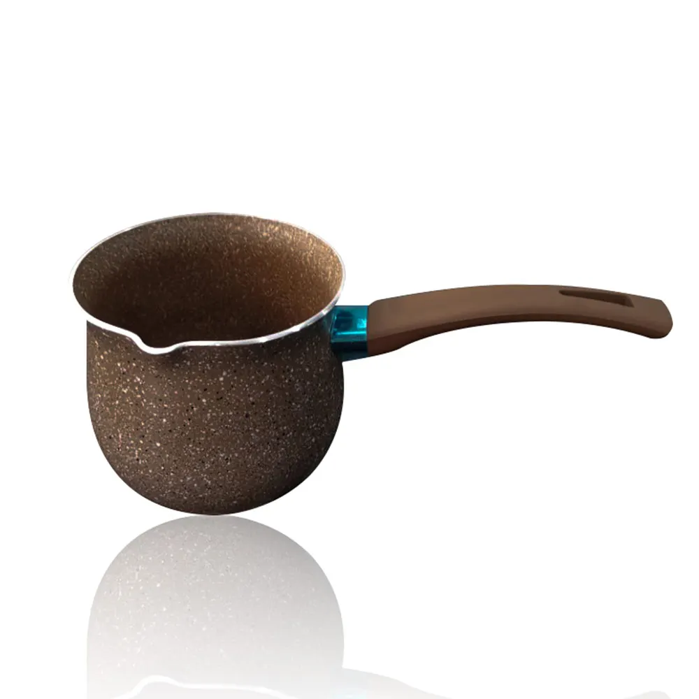 Ковш для молока Enamelware обогреватель кастрюля ковш антипригарный сплав алюминий анти-скальдинг нагревательный горшок с высыпанием