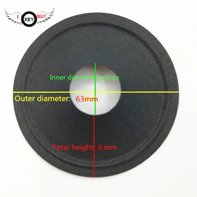 

3pcs/Lot 2.5 Inch Speaker Pure Paper Cone Basin 63.5 mm Diameter 13.5mm Core Acoustic Audio DIY Repair Accessory Parts