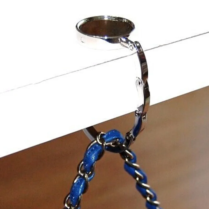 

10Pcs Diy Foldable Glossy Handbag Bag Purse Hanger Folding Hook Holder for Restaurant Dinning Wedding Party Event Table