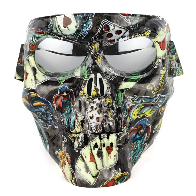 A6 Outdoor Sports Tactical Military Paintball Airsoft Full Face Protective Safety Goggles Mask AH08 - Цвет: A6