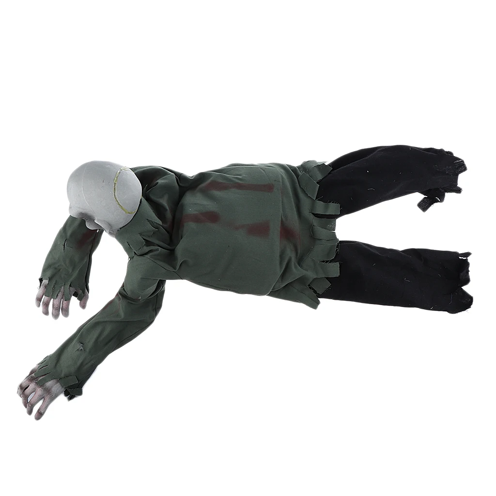 

Shine Eyes Creeping Zombie Decoration Figure Horror Toys for Halloween And
