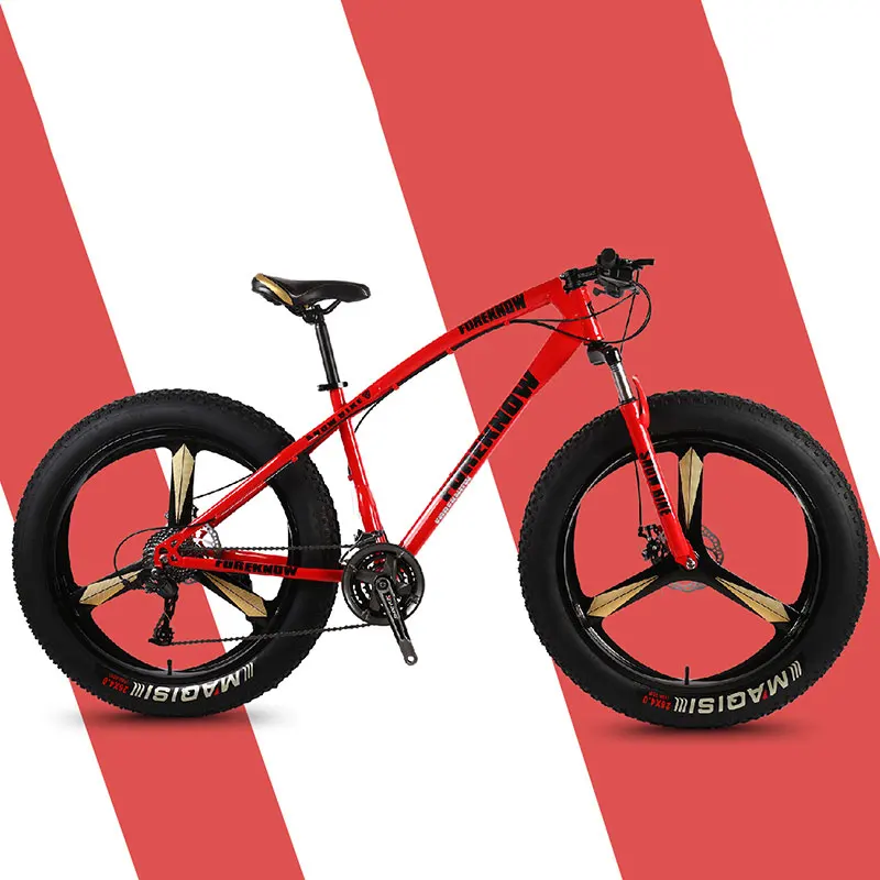 Bicycle Mountain Bike Three Knife One Wheel Riding Off Road Wide Tires Adult Leisure Speed Male and Female Students | Спорт и