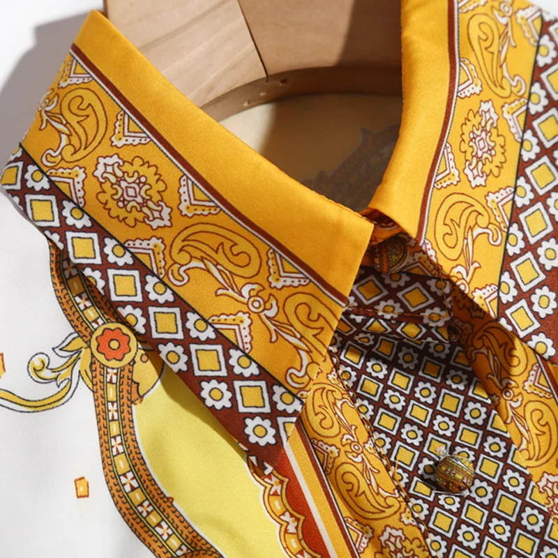 

Runway Designer Autumn New Women'S Long Dress Bohemian Print Elegant Vintage Chic Party Vacation Casual Fashion Dresses