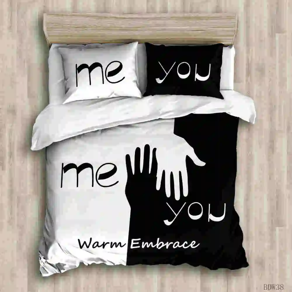 Модный комплект постельного белья для пары романтическое одеяло роскошное