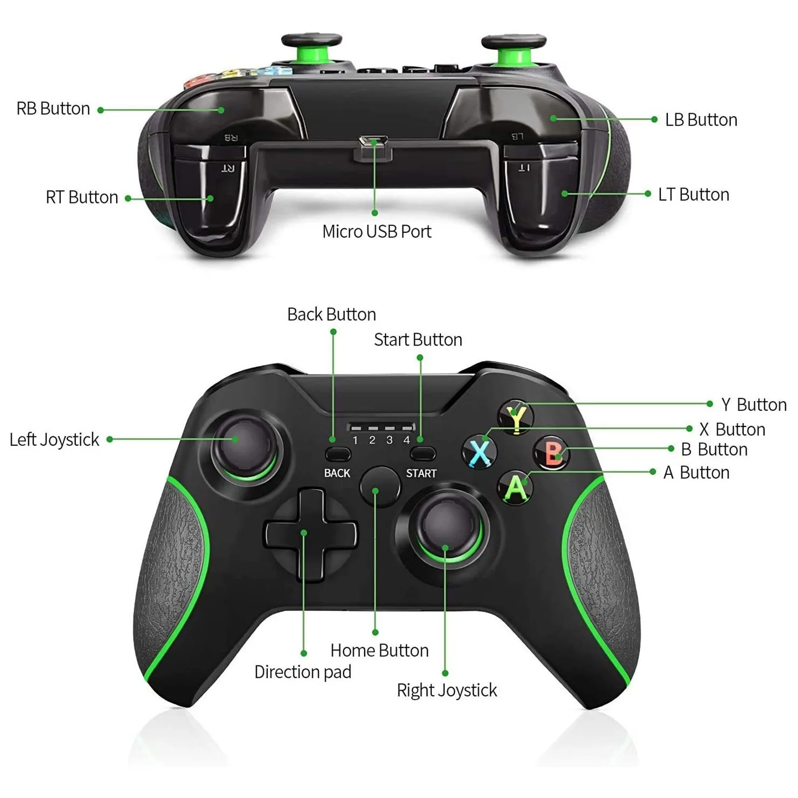 

Improved Gamepad For Wireless Controller For Xbox One/one S/one X/ps3/one Elite/ Gamepad Wireless Bluetooth#2021