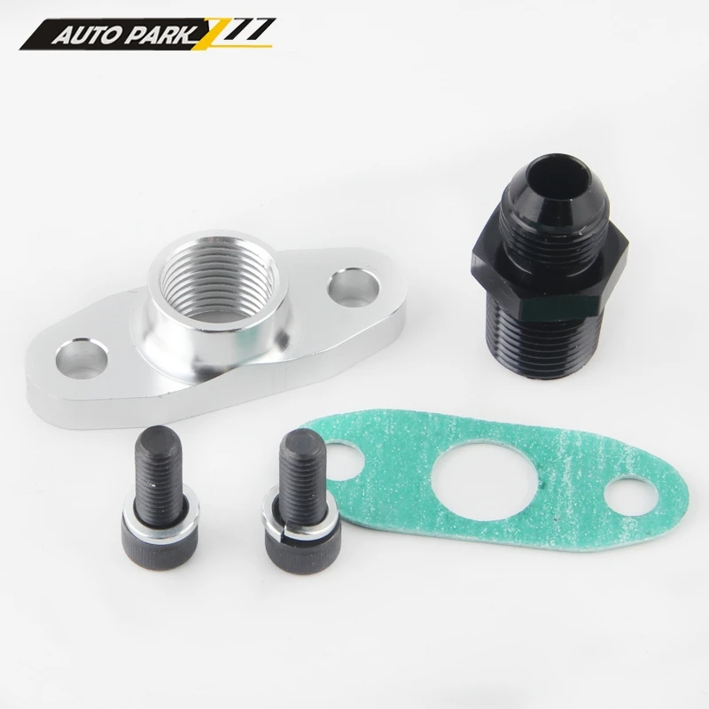 1/2 NPT Женский Алюминиевый Масляный слив турбо фланец T3 T4 T04 GT40 GT55 1/2NPT до 8AN клеш