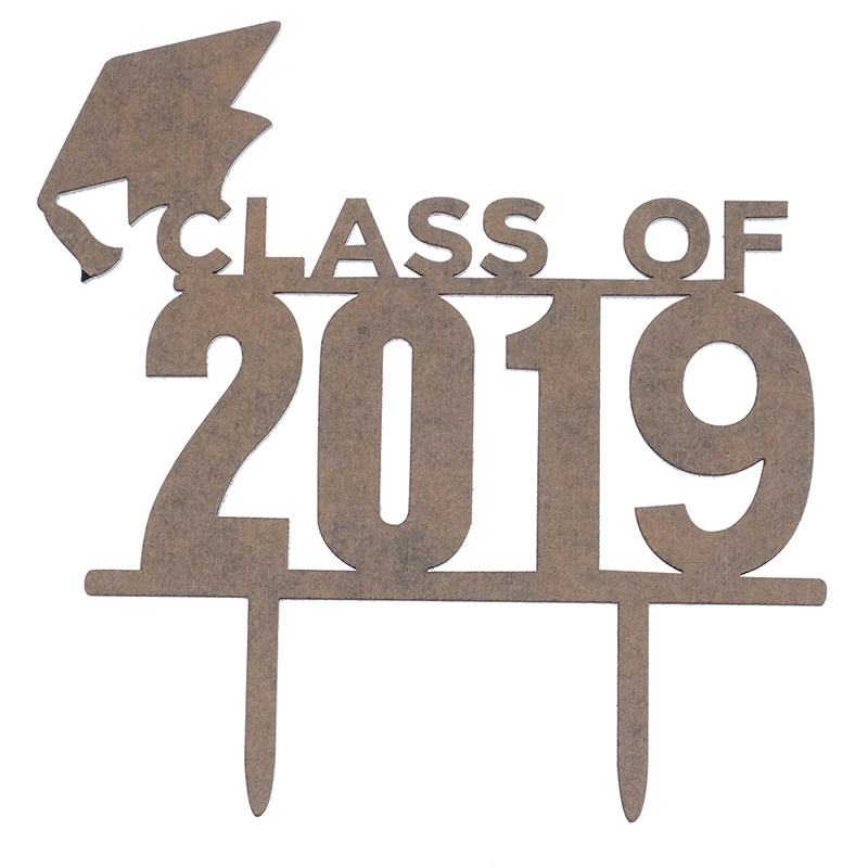 Топпер для торта в стиле Грейд 1 шт. черный класс 2019 акриловые топперы выпускника