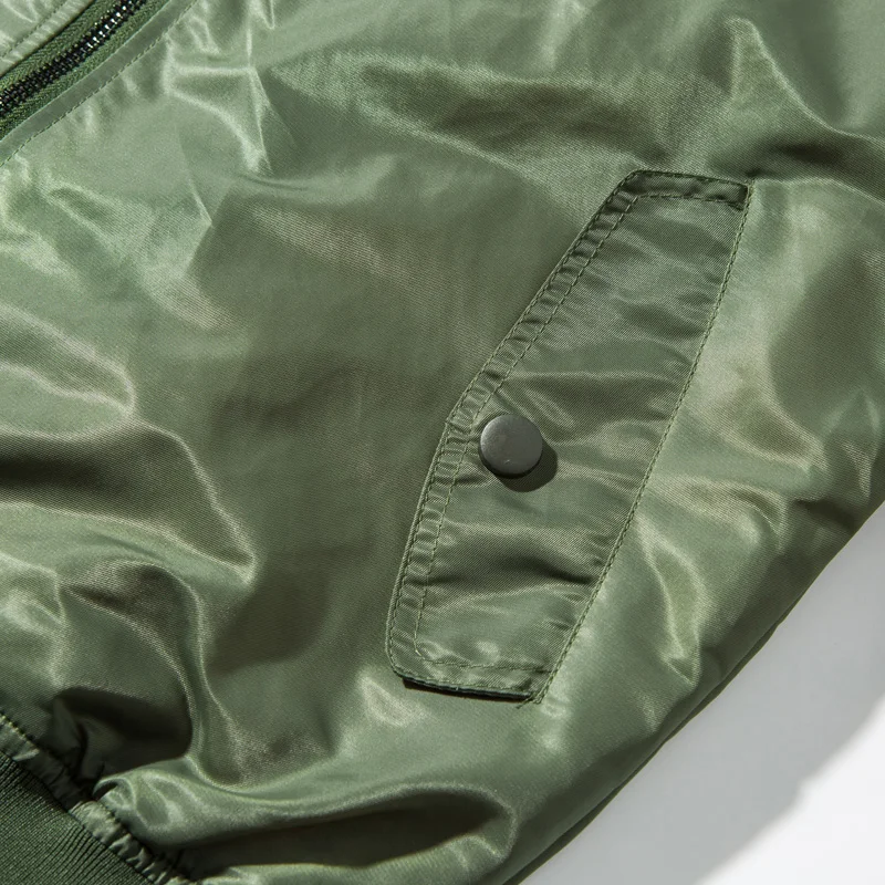 Осенняя мужская куртка бомбер на молнии в стиле хип хоп Slim Fit Pilot пальто Мужская