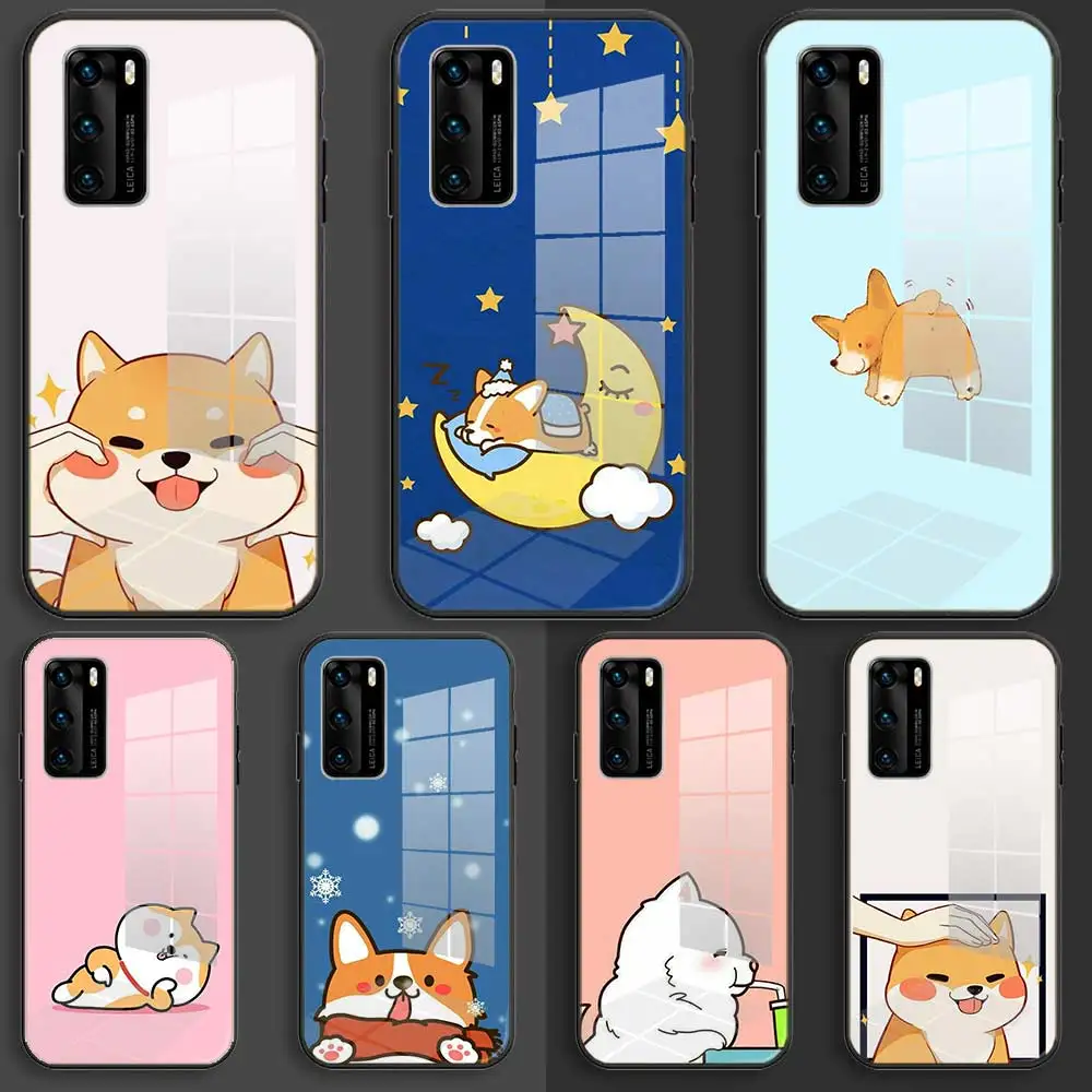 Мягкий стеклянный чехол для Samsung S20 S11 S10 S9 S8 Plus lite 10e fe из ТПУ черный мультяшный