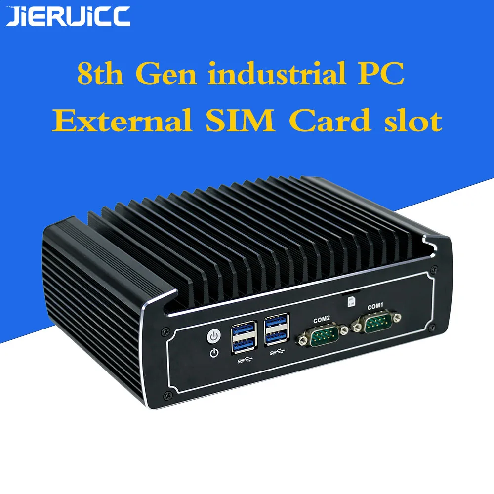 Мини ПК Core i5 8250U 2 * RS485/232 LAN 8 USB HDMI Windows Linux неттоп безвентиляторный промышленный