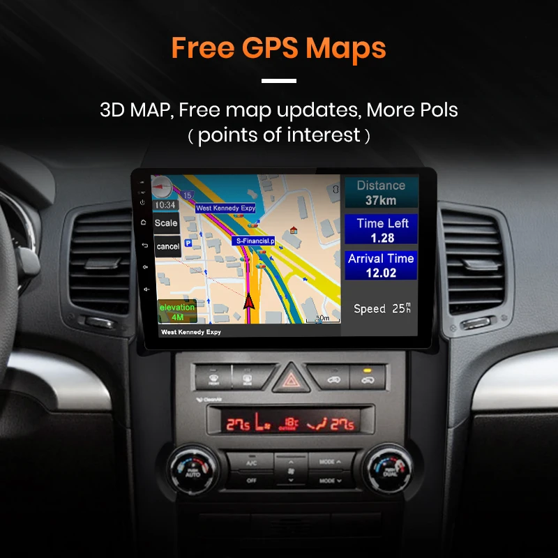 AWESAFE для Kia Sorento 2009 2010 2011 2012 автомобильный Радио Мультимедиа Видео плеер gps Нет 2din 2 din Android 8,1 2 ГБ+ 32 ГБ