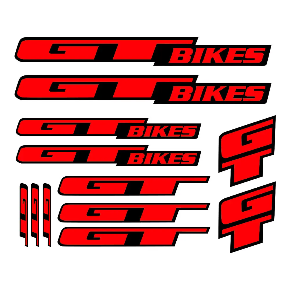 

12x Pvc Bicycle Vinyl Decal Sticker for GT Decor , Art Bike Frame Decals Sticker Set of For Cycling Road Freeride,32cm*32cm