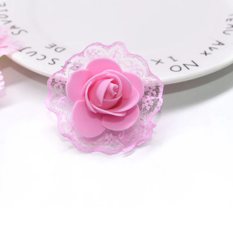 

10/20/50Pcs 3.5cm PE Foam Lace Artificial Rose Flower Head Mini Fake Flowers DIY Wreath Craft For Wedding Home Decor