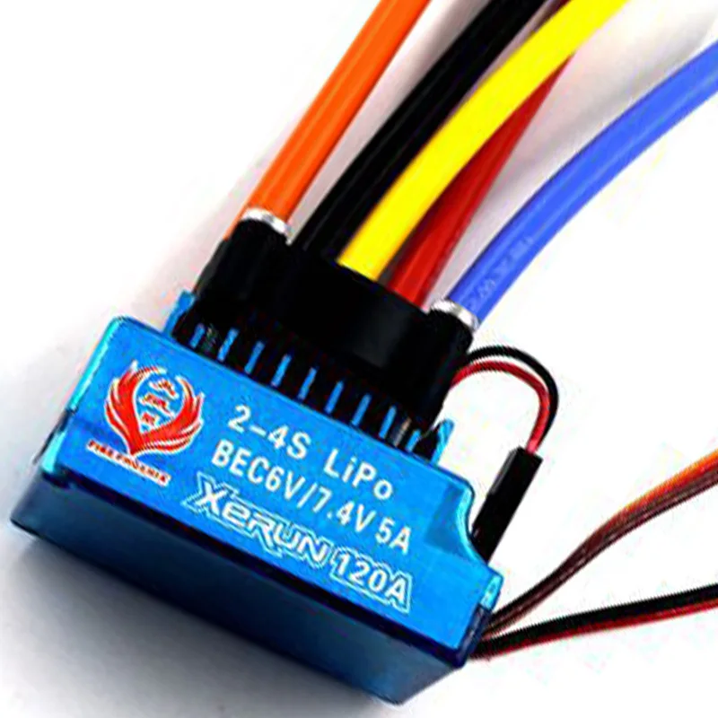 

High Quality 7.4V 120A RC Boat Sensored Brushless ESC Electric Speed Controller with BEC XT60 Connector for 1:8/1:10 RC Boat