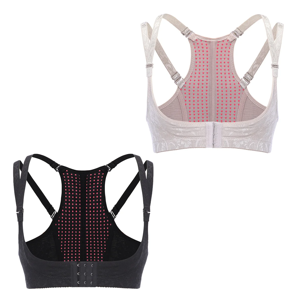 Женский Регулируемый эластичный пояс для поддержки спины Корректор осанки груди