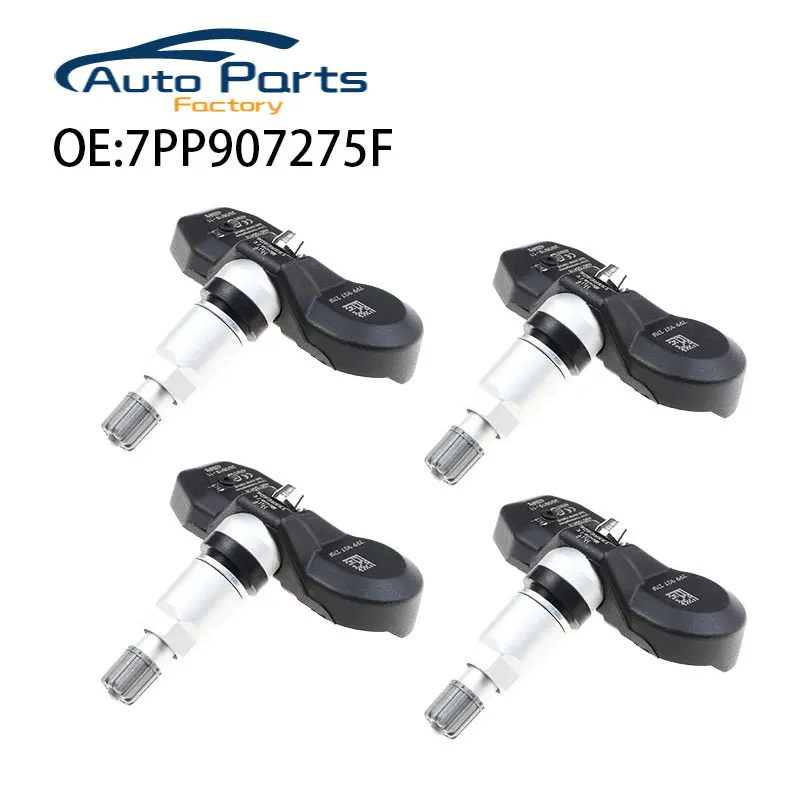 Датчик давления в шинах для Volkswagen Audi A6 Q7 R8 RS4 S4 S6 Porsche TPMS 7PP907275F 4F0907275 4F0907275B, 4 шт. Датчик давления в шинах для Volkswagen Audi A6 Q7 R8 RS4 S4 S6 Porsche TPMS 7PP907275F 4F0907275 4F0907275B, 4 шт.
