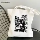 Сумка для покупок Bungou для бродячих собак, сумка для покупок, многоразовая сумка, сумка-тоут, тканевые сумки, многоразовые сумки, сумки