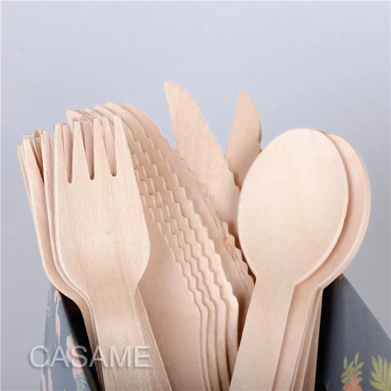 3 шт. набор деревянных вилок и ложек | Дом сад