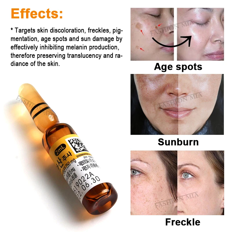 Korea Original Vitamin C Hyaluronic Acid Anti-Aging Freckle Whitening Serum Ampoule for Mesotherapy Dr Pen Microneedle Treatment |