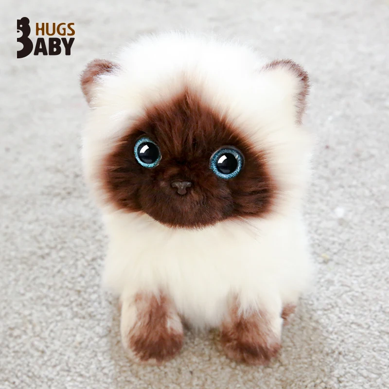 Симпатичная плюшевая игрушка candice guo милая животная имитация кошки котенок